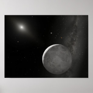 Artist's concept of Kuiper Belt object Poster