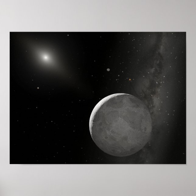 Artist's concept of Kuiper Belt object Poster (Front)