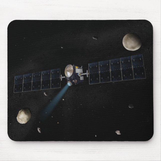 Artist's concept of the Dawn spacecraft in orbi Mouse Mat (Front)