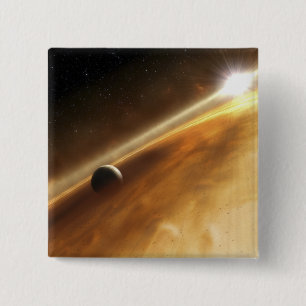 Artist's concept of the star Fomalhaut 15 Cm Square Badge