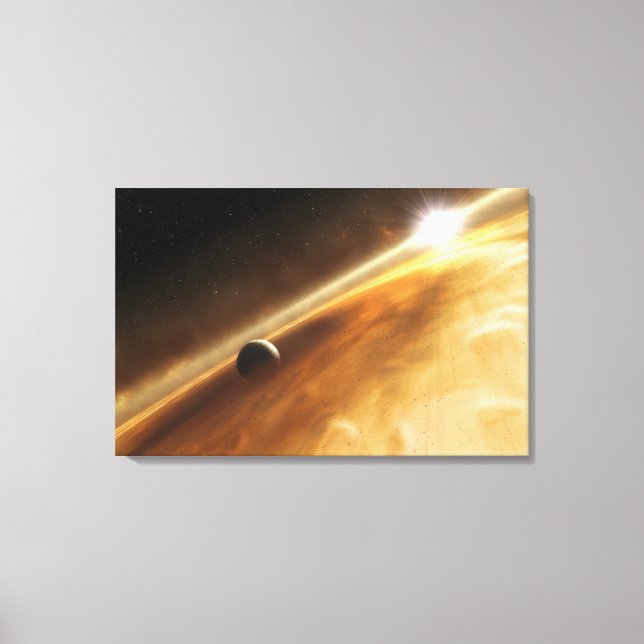 Artist's concept of the star Fomalhaut Canvas Print (Front)