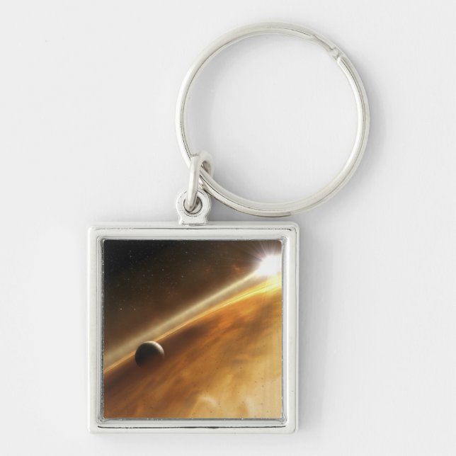 Artist's concept of the star Fomalhaut Key Ring (Front)
