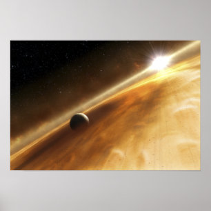 Artist's concept of the star Fomalhaut Poster