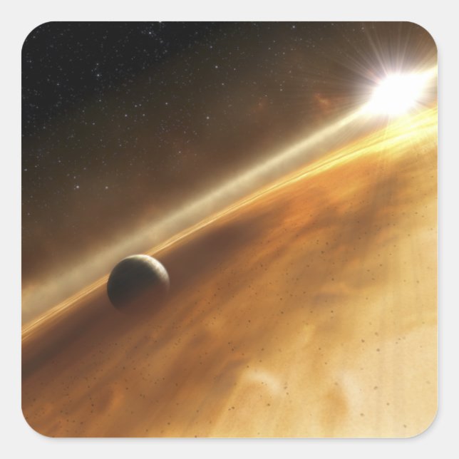 Artist's concept of the star Fomalhaut Square Sticker (Front)