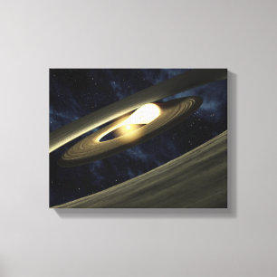 Artist's concept showing a lump of material canvas print
