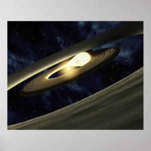 Artist's concept showing a lump of material poster