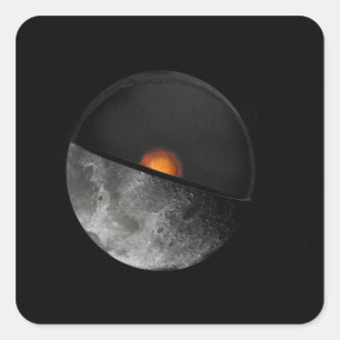 Artist's concept showing a possible inner core square sticker