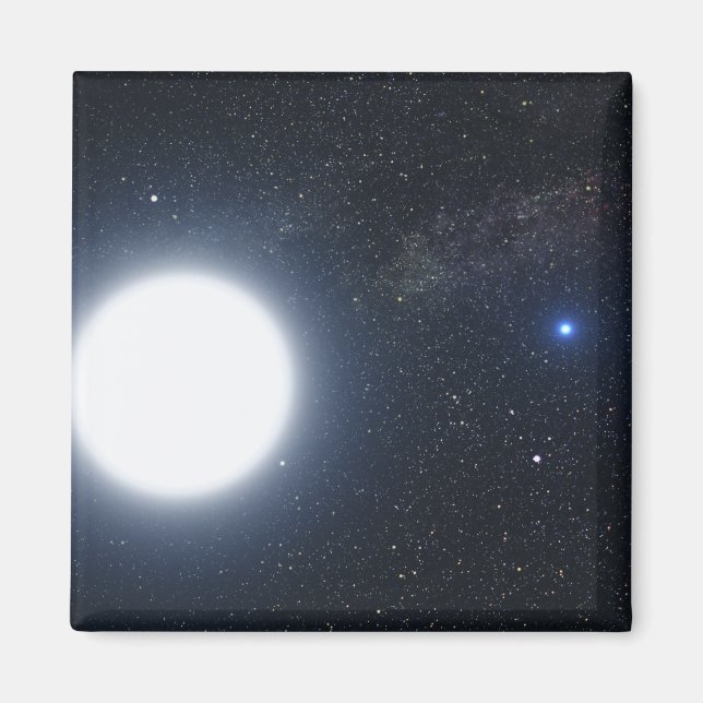 Artist's concept showing the binary star system magnet (Front)