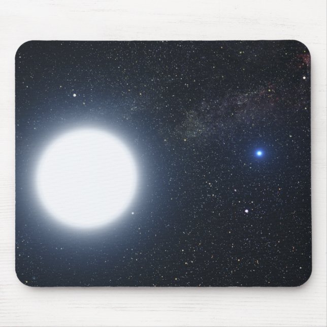 Artist's concept showing the binary star system mouse mat (Front)