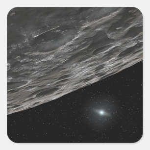 Artist's Conception of a Kuiper Belt Object Square Sticker