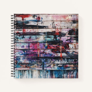 artists floor painting notebook