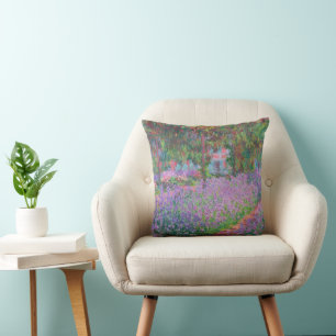 Artist's Garden at Giverny by Claude Monet Cushion