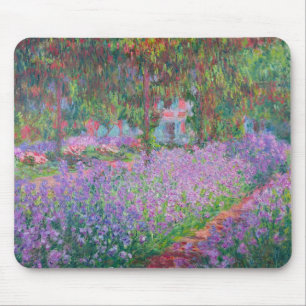Artist's Garden at Giverny by Claude Monet Mouse Mat