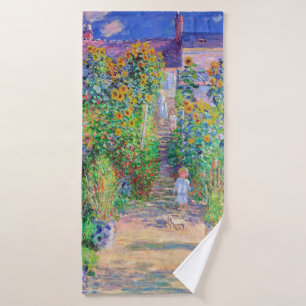 Artist's Garden, Monet Bath Towel