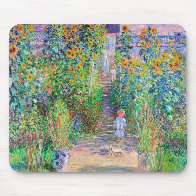 Artist's Garden, Monet Mouse Mat (Front)