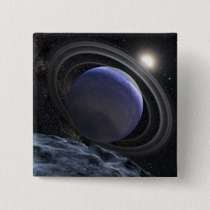 Artist's illustration 15 cm square badge