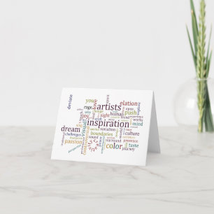 Artists Inspiration Note Card
