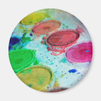 Artists Multicolored Watercolor Paint Palette