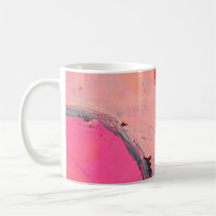 Artists oil paints multicolored closeup abstract b coffee mug