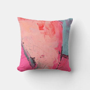 Artists oil paints multicolored closeup abstract b cushion