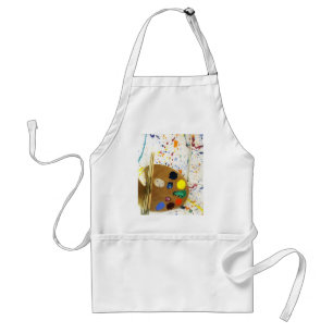 Artists Paint Splatter And Palette of Paint Standard Apron