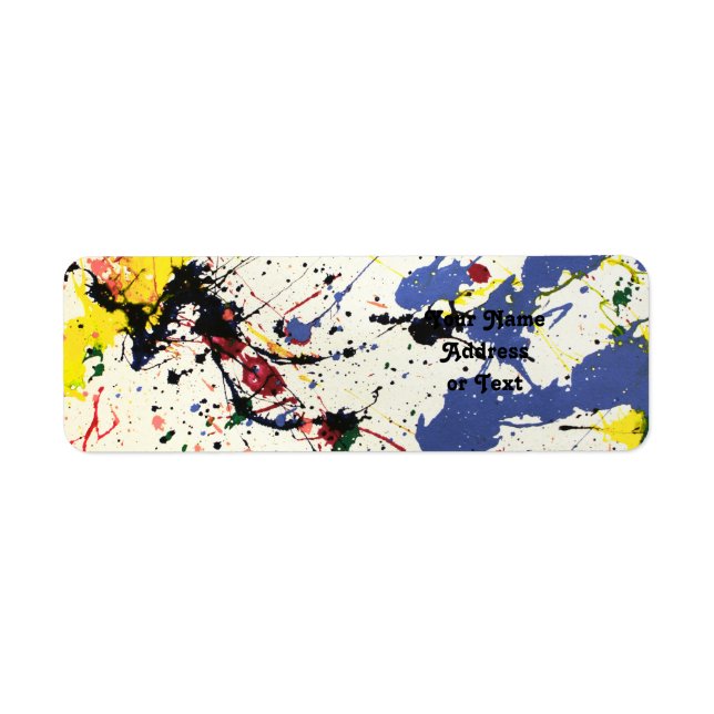 Artists Paint Splatter Background (Front)