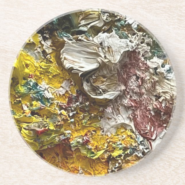 Artist's palette #1 coaster (Front)