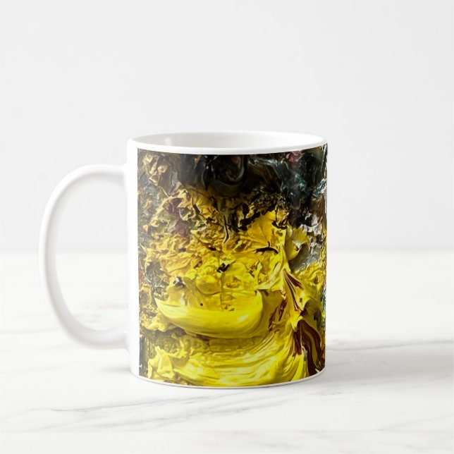 Artist's palette #1 coffee mug (Left)
