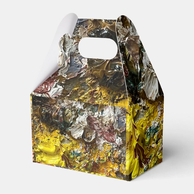 Artist's palette #1 favour box (Front Side)