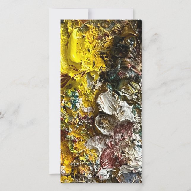 Artist's palette #1 holiday card (Front)