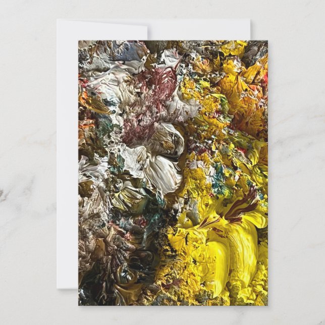 Artist's palette #1 holiday card (Front)