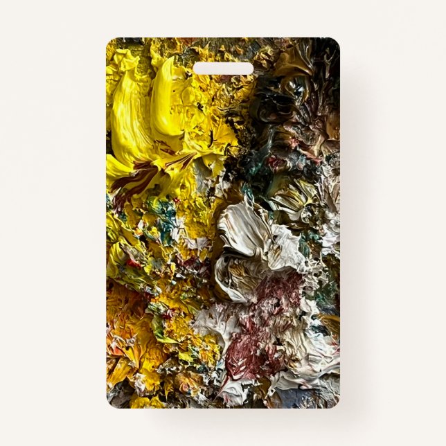 Artist's palette #1 ID badge (Front)