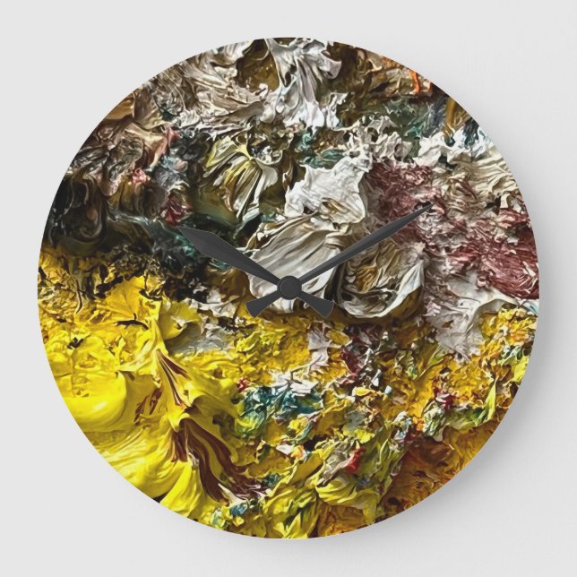 Artist's palette #1 large clock (Front)