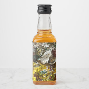 Artist's palette #1 liquor bottle label