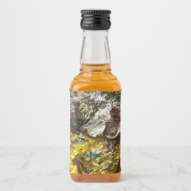 Artist's palette #1 liquor bottle label (Front)