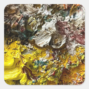 Artist's palette #1 square sticker