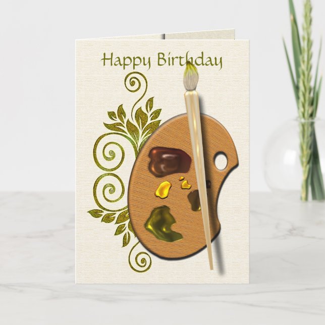 Artists Palette Card (Front)
