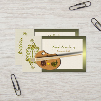 Artists Palette Graphic Profile Card