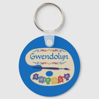 Artists Palette Key Ring
