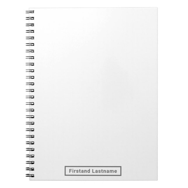 Artist's Personalised Blank Slate Notebook (Front)