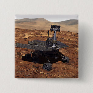 Artists rendition of Mars Rover 2 15 Cm Square Badge