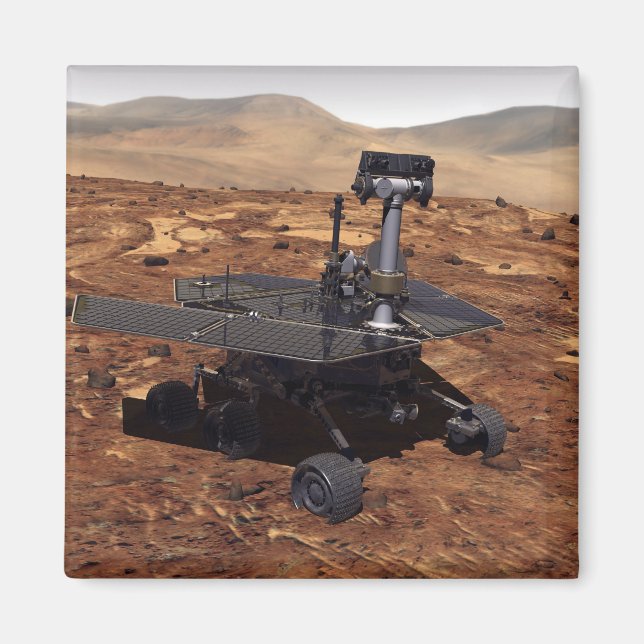 Artists rendition of Mars Rover 2 Magnet (Front)
