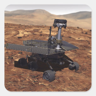 Artists rendition of Mars Rover 2 Square Sticker