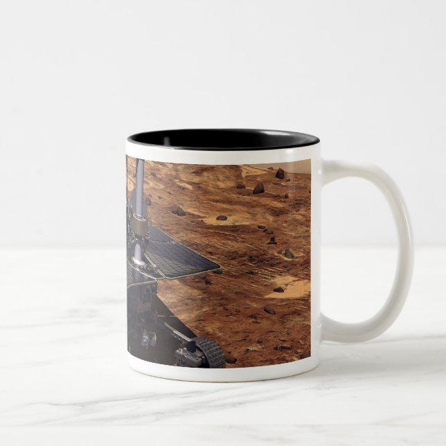 Artists rendition of Mars Rover 2 Two-Tone Coffee Mug (Right)