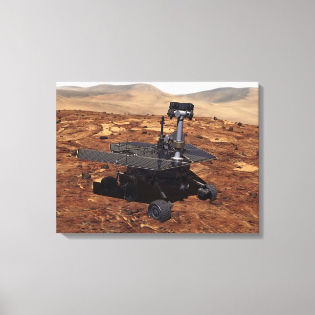 Artists rendition of Mars Rover Canvas Print (Front)