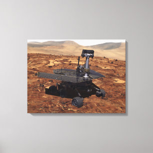 Artists rendition of Mars Rover Canvas Print