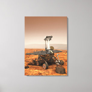 Artists rendition of Mars Rover Canvas Print