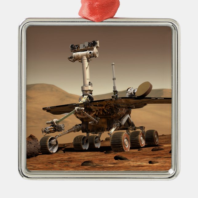 Artist's Rendition of Mars Rover Metal Tree Decoration (Front)