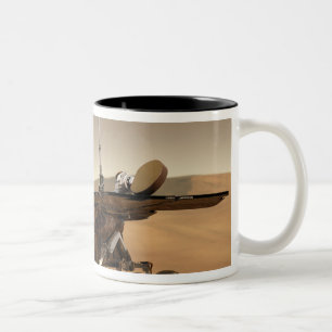 Artist's Rendition of Mars Rover Two-Tone Coffee Mug