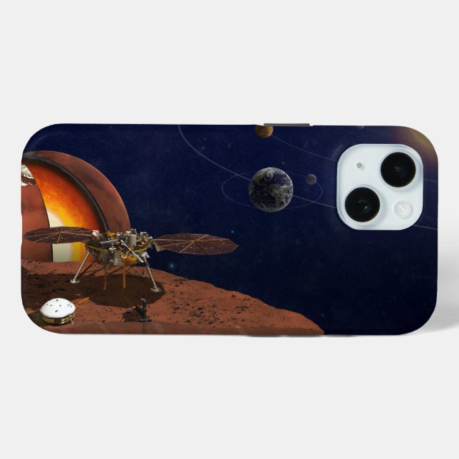 Artist's Rendition Of The Insight Lander. Case-Mate iPhone Case (Back (Horizontal))